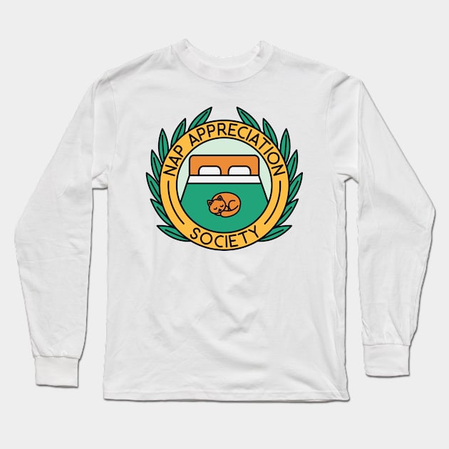 Nap Appreciation Society Long Sleeve T-Shirt by redbarron